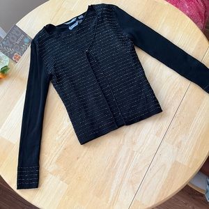 EUC Black Beaded Sweater Set